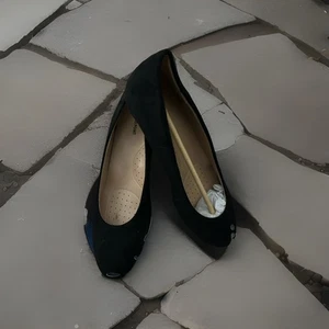 Centro Point Womens Wedge Heels Black Suede Size: 11 New - Picture 1 of 6