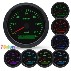 85mm Digital GPS Speedometer 120km/h Gauge For Boat Car Truck Motorcycles ATV - Imagen 1 de 16