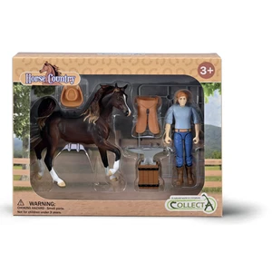 CollectA Herrero y Accesorios Caja Ventana - Juego de Figuras de Caballo para Niños - Imagen 1 de 1