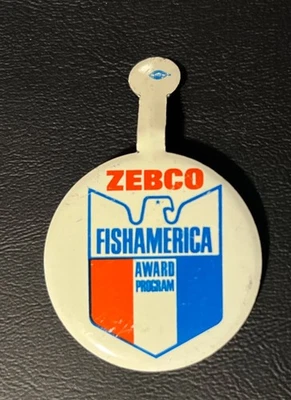 "Programa de premios Zebco Fish America de colección premio Push Back de metal de 1,5""" Foto 1 de 4