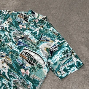 Vintage Reyn Spooner Tampa Bay Devil Rays Hemd Herren Large Hawaii Button Down 1998 - Bild 1 von 8