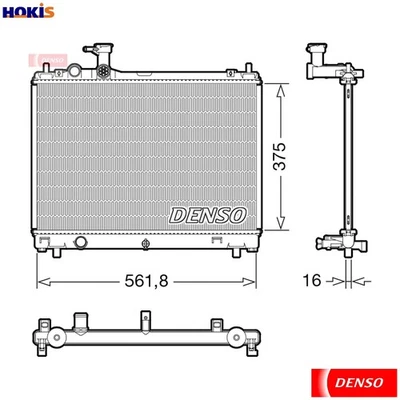 RADIATOR ENGINE COOLING DRM47044 FOR SUZUKI K10C 1.0L 3cyl SWIFT V/SK12C 1.2L - Image 1 of 4