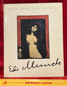 VINTAGE EDWARD MUNCH DEATH & DESIRE HIGH QUALITY ART EXHIBITION REFERENCE BOOK! - Picture 1 of 21