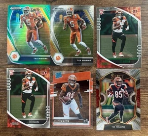 2020-21 Tee Higgins 6 Card Rookie 2nd Year Lotš„Select Clearly Donruss Absolute - Picture 1 of 12