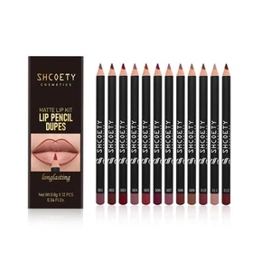 12 Colors Matte Lip Liner SetPremium Waterproof Smooth Lip PencilsLong Lastin... - Picture 1 of 6