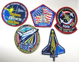 LOT OF 5   NASA Cloth patches - Vintage  Apollo and Space Shuttle  4 INCHES  #18 - Picture 1 of 1