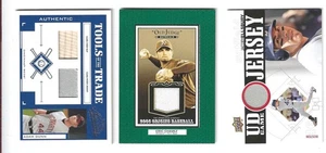 3 Baseball Memorabilia; Adam Dunn, Eric Chavez, Jacoby Ellsbury - Bild 1 von 2