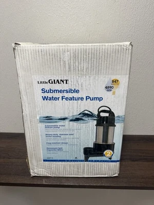 Little Giant WGFP-75 115 伏,4890 GPH 不锈钢全新带盒 — 第 1/3 张图片