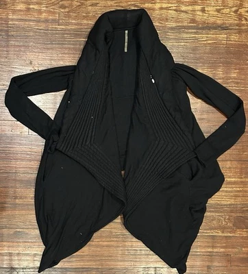 Rick Owens Lilies Women's Size 10 Cardigan Cover Up Sweater Wool Cashmere Italy - Image 1 of 4