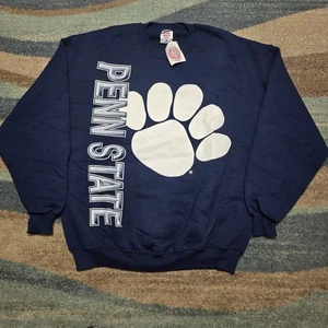 Vintage Penn State Nittany Lions Sweatshirt Mens 2X Blue Crewneck 90s - Picture 1 of 8