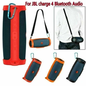 Estuche de transporte de almacenamiento de silicona bolsa con correa para altavoz de audio Bluetooth JBL Charge4 - Imagen 1 de 13