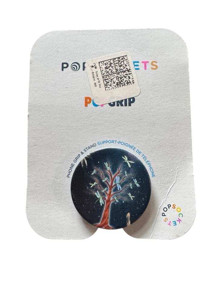 Suporte PopSockets telefone celular libélula POPGRIP azul-petróleo dobrável novo - Imagem 1 de 3
