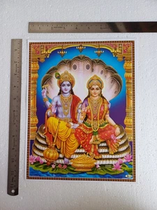 Lord Vishnu Devi Lakshmi - Normal Poster 8.5x11 - Picture 1 of 2