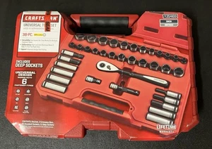 CRAFTSMAN 38pc Universal Tool Set 35469 Rare Universal Mechanics Set Open Box - Bild 1 von 15
