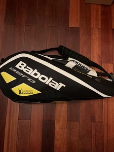 Paquete de 12 raquetas de tenis Babolat Pure Aero Rafa Nadal amarillas negras usadas - Imagen 1 de 18