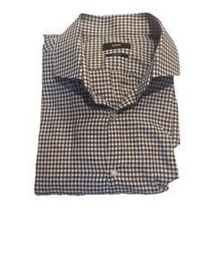 Camisa de Vestir Hugo Boss Ajuste Agudo Rendimiento Cuello Extendido Cuadros Talla 17L - Imagen 1 de 23