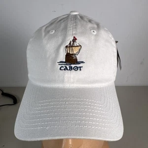 Nuevo sombrero/gorra de golf ajustable Levelwear Cabot Links blanco ajuste medio - Imagen 1 de 7