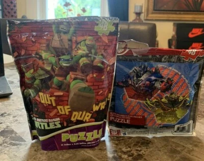 Rompecabezas de 48 piezas Teenage Mutant Ninja Turtles TMNT y Transformers ambos completos Foto 1 de 3