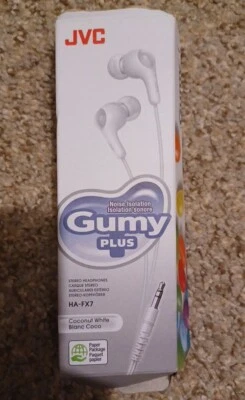 JVC HA-FX7 Gumy Plus Earbuds Noise Isolate.#Damaged Box# - Image 1 of 3