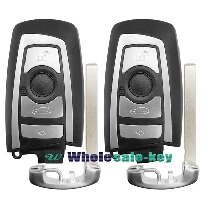 2 llaves de mando a distancia sin llave para BMW X3 X5 528i 535i 750i xDrive KR55WK49863 CAS4 Foto 1 de 2