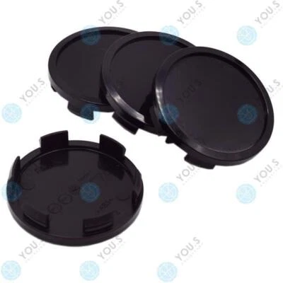 4 x YOU.S Nabenkappe Nabendeckel Felge Außen 58 mm Innen 54,5 mm - schwarz - B1N - Image 1 of 2