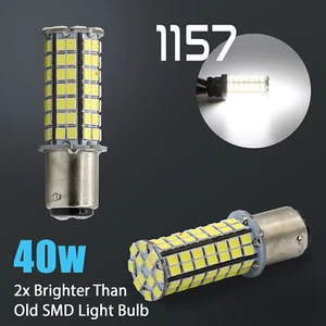 2X 1157 40W Alta Potencia 6000K Xenón Blanco LED Señal de giro frontal Bombillas Lámpara - Imagen 1 de 6