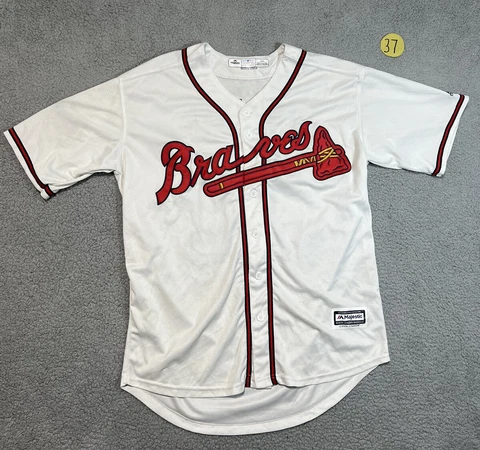 ATLANTA BRAVES MLB GREG MADDUX #31 MAJESTIC BASEBALL JERSEY (Size: L) Cover
