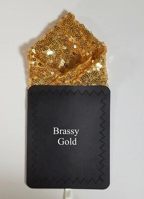 NUEVO - Inserto cuadrado de bolsillo preplegado con diseño de punta de lentejuelas para hombre - Más colores Foto 1 de 4