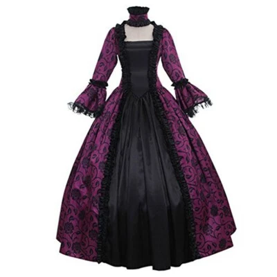 Vintage Women Gothic Cosplay Costume Renaissance Medieval Victorian Fancy Dress - Image 1 of 4