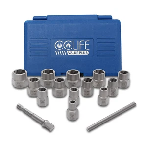 Schraubenausdreher Mutter Ausdreher Linksausdreher 8-19mm 15tlg - Bild 1 von 8