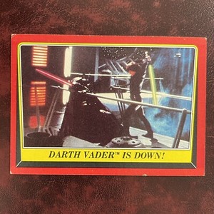 1983 Topps Star Wars RETURN OF THE JEDI Set DARTH VADER IS DOWN! #121 - EX-MINT