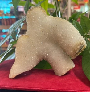 Fantastic CHALCEDONY QUARTZ STALACTITE Crystal Cluster  743 Grams India - Picture 1 of 19