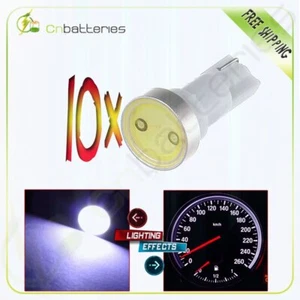 10Pcs 2721 74 73 70 17 18 37 White T5 1COB Wedge Car Dashboard LED Light Bulbs - Picture 1 of 7