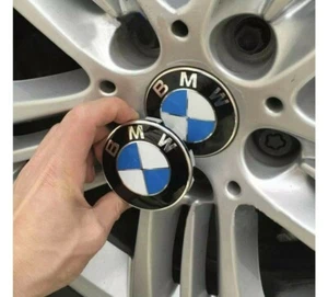 BMW 3 Series 2000 Petrol E46 ALLOY WHEEL CENTRE HUB CAPS 68mm X 4 CAPS - Picture 1 of 2