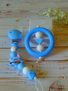 Guitar Playing STITCH Silicone Sensory Learning Set with Beaded Chain and Clip - Picture 1 of 10
