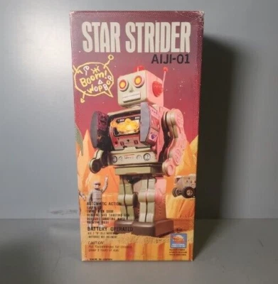 Vintage STAR STRIDER ROBOT Tin Toy Japan Horikawa AIJI-01 Original Box-US seller - Image 1 of 3