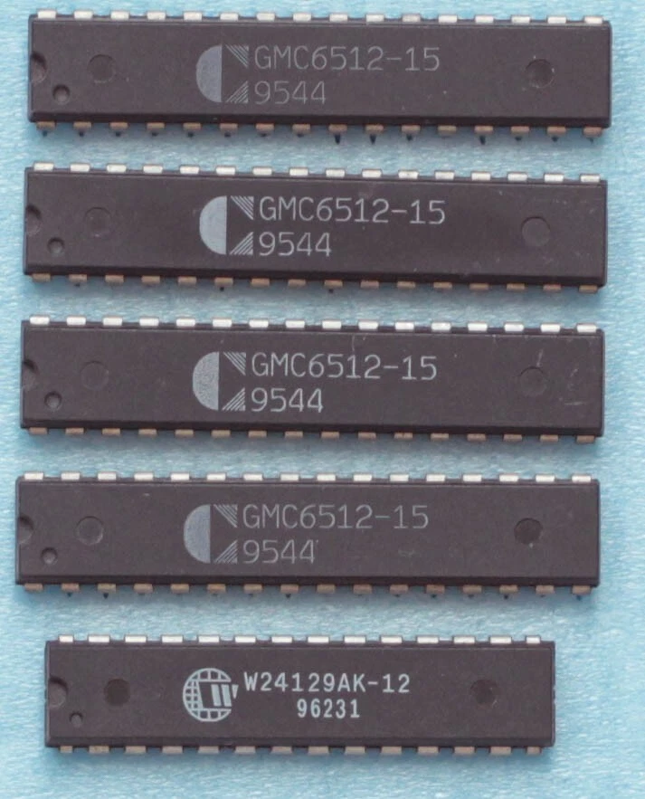 Lot of 4x64KB SRAM L2 cache plus TAG - GMC6512-15 - DIP32 - 256KB - TESTED - Image 1 of 1