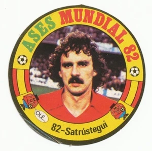 082 JESUS SATRUSTEGUI # ESPANA SPANIEN WM 82 KARTEN ASS Mundial 82 REYAUCA - Bild 1 von 1