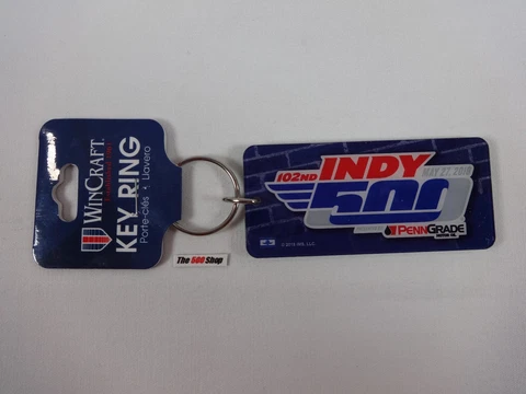 2018 Indianapolis 500 102ND Running Event Collector Keychain PennGrade Oil Cover