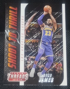 LeBron James 2018-19 Panini Threads Shoot To Thrill No. 12 Los Angeles Lakers - Picture 1 of 6