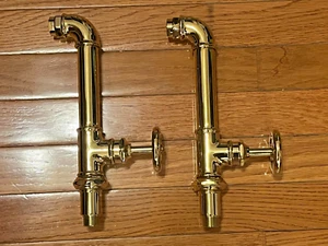 Grifo babero cocina montaje en pared KF-WB10-PB latón pulido I14 - Imagen 1 de 5