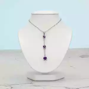Amethyst Pendant, February Birthstone Jewelry, Anniversary Gift, Jewelry for Wif - Picture 1 of 1