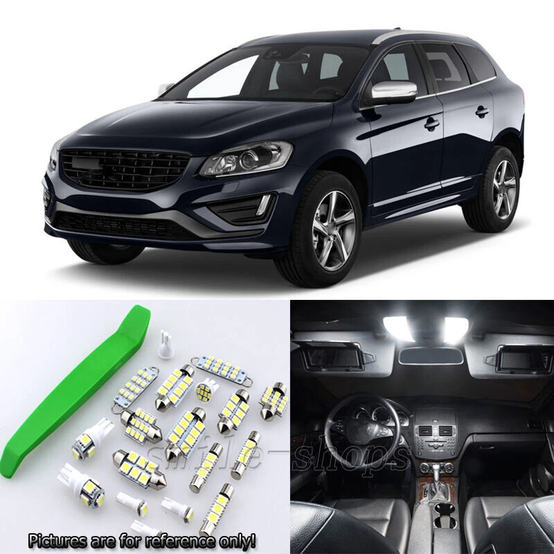 Kit de luz LED interna xenônio branco 17 peças para 2010-2015 Volvo XC60 + ferramenta grátis - Imagem 1 de 4