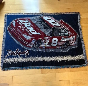 NASCAR Dale Earnhardt Jr. #8 Bud Tapestry Throw Blanket Auto Racing - Picture 1 of 11