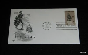 LEIF ERICKSON 1968 FIRST DAY COVER NORSE EXPLORER & SHIP ART * NEWFOUNDLAND - Picture 1 of 1