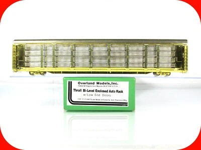 HO Scale BRASS ***Thrall Bi-Level Enclosed AUTO RACK*** --- Overland / Ajin 3120 - Image 1 of 4