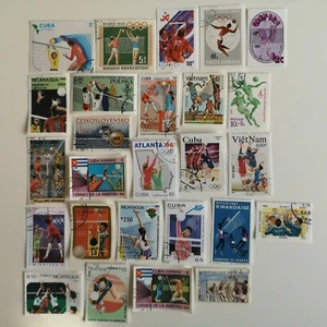 25 estampillas de voleibol diferentes de colección - Imagen 1 de 1