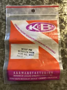 R/C 4010 K & B Wrist Pin w/ Teflon Pads New KB1 - Picture 1 of 4