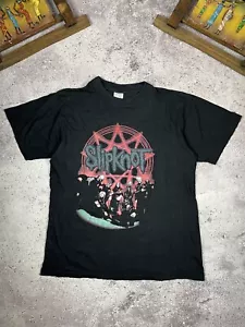 Vtg Slipknot Band T Shirt Size L Metal 90ʼs Y2k Vintage - Picture 1 of 9