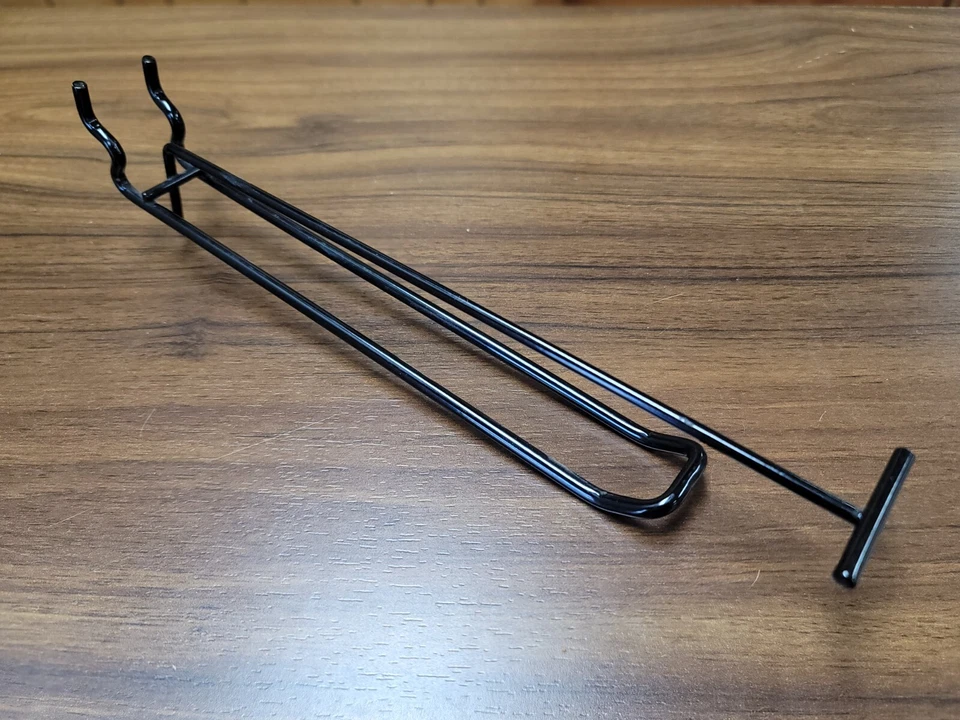 8" Flip Scan Double Loop Metal Pegboard Hooks (25pcs) Black - Image 1 of 1